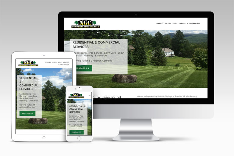 Squarespace website for local landscaping business