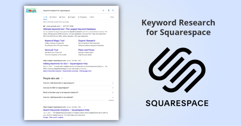 Keyword Research for Squarespace