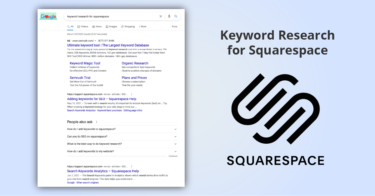 Keyword Research for Squarespace