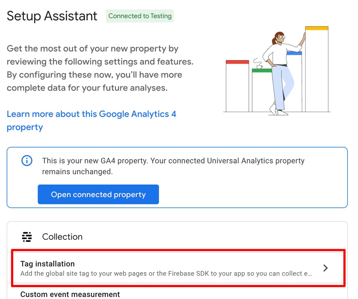 Get ready to install your GA4 property
