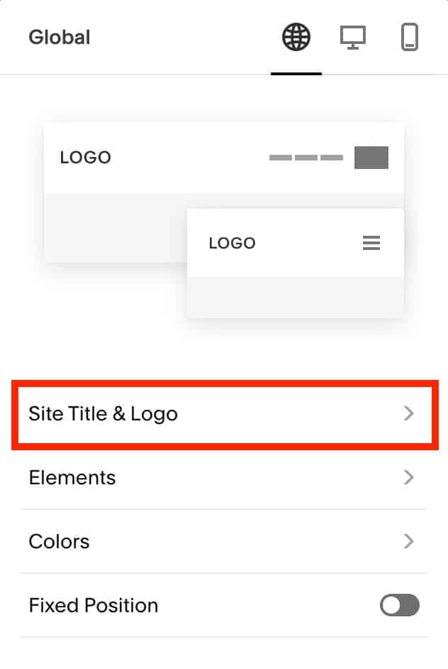 How to adjust the Squarespace Site Title (2)