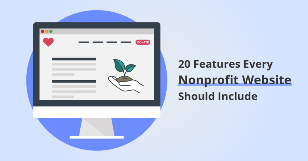 20 features every nonprofit website should include