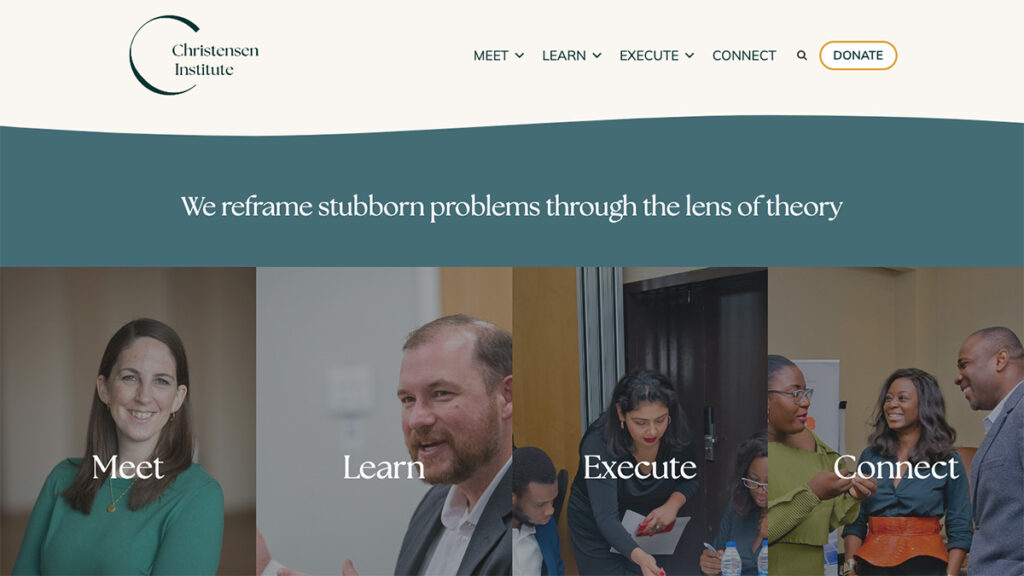 Website Screenshot: Christensen Institute